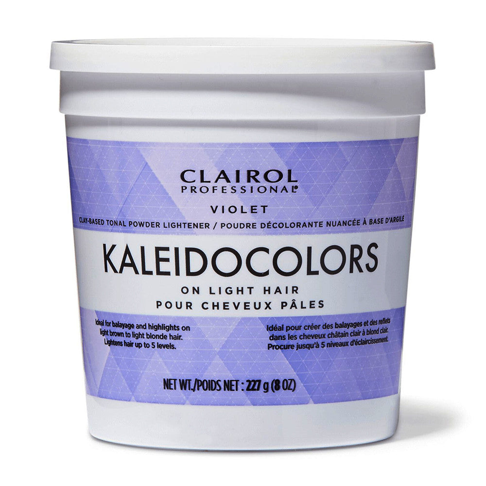 Clairol Professional Violet Kaleidocolors Clear Ice Clay Tonal Powder Lightener on Light Hair, 8 Oz